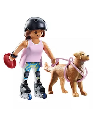 Playmobil Patinadora Con Retriever 71739