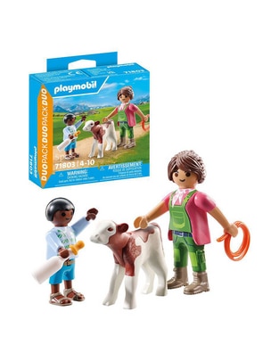 Playmobil Granjero Con Ternero 71803 Playmobil Granjero Con Ternero 71803