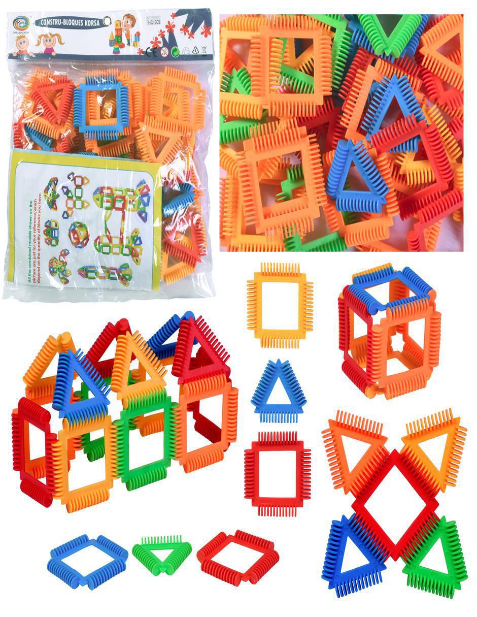 Construbloques Hc009 Multiconecciones Cuadro Y Triangulo Cepillo HC009 2