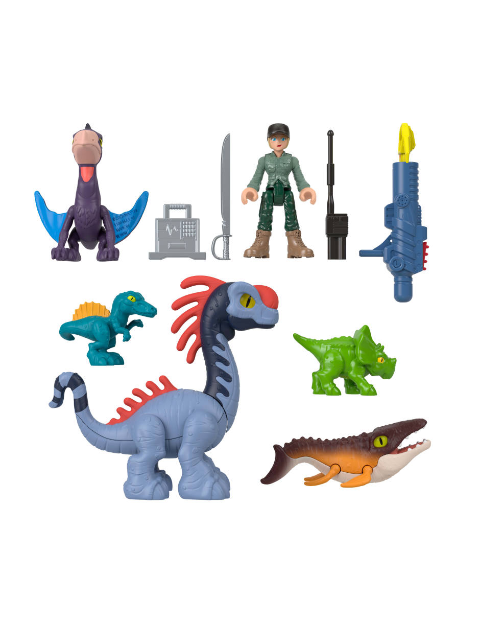 Set figuras acción articulada Jurassic World
