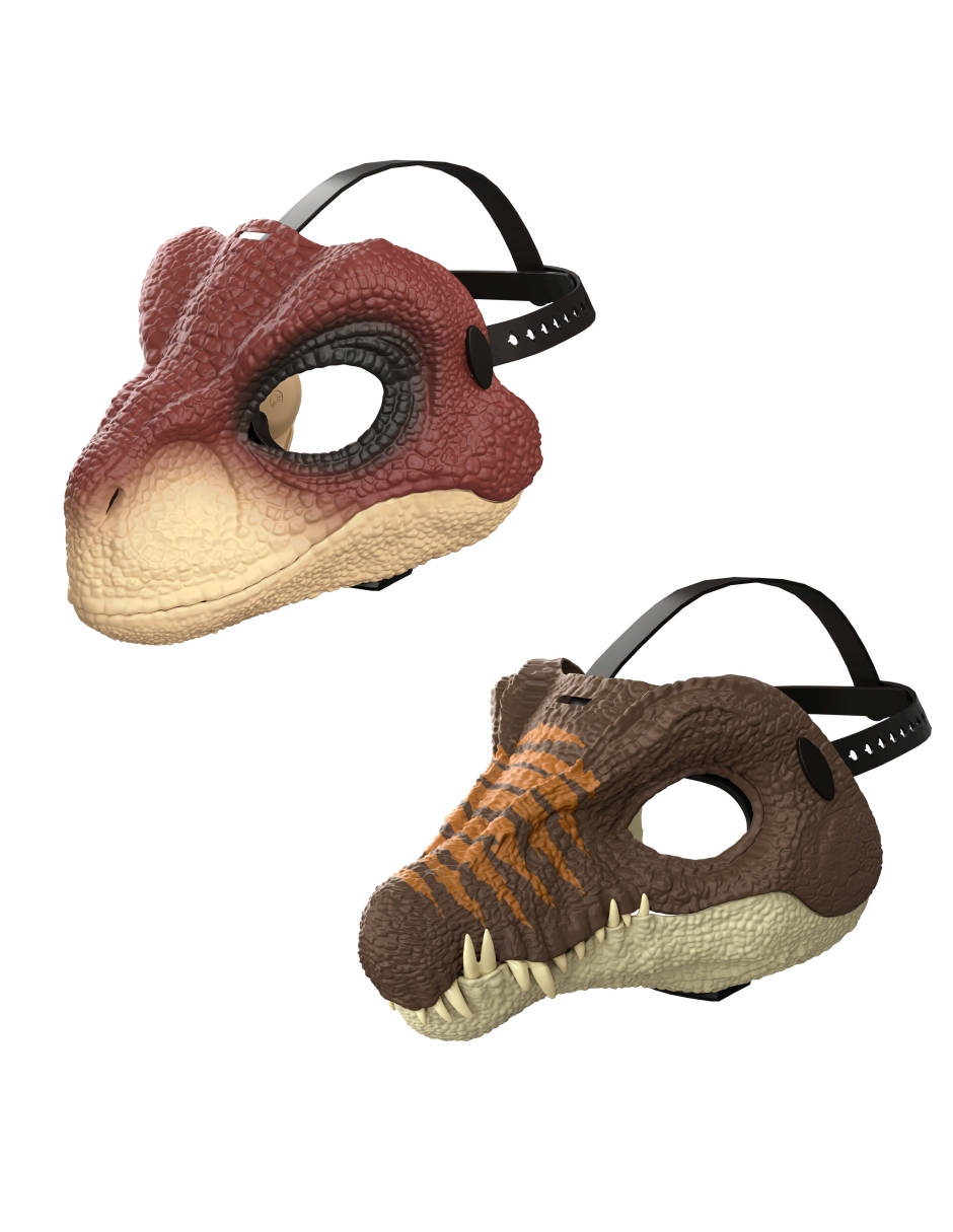 Disfraz mattel jurassic world rebirth máscara jurassic world juego de rol para niños