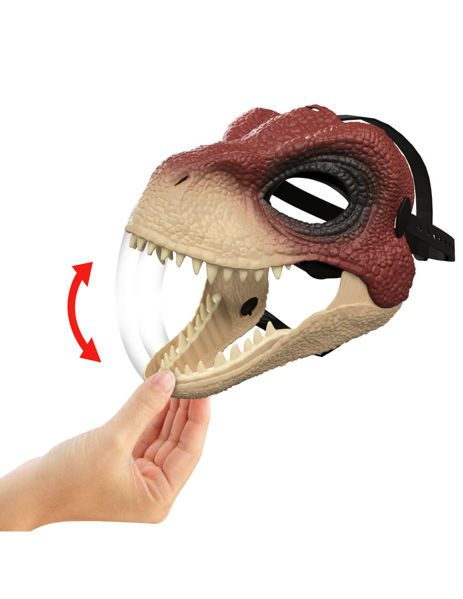 Disfraz mattel jurassic world rebirth máscara jurassic world juego de rol para niños
