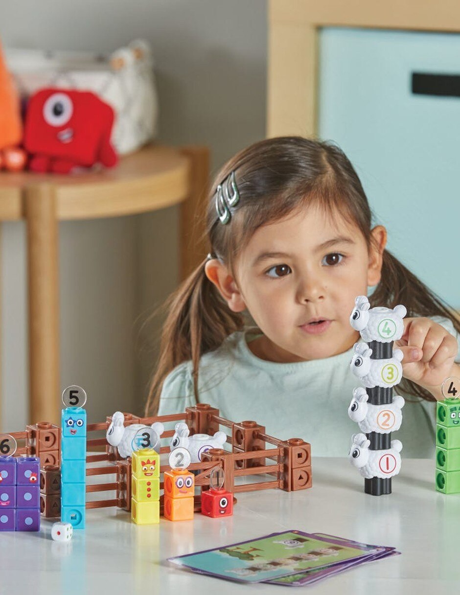 Juego de actividades de cubos MathLink Numberblocks Granja de ovejas 12
