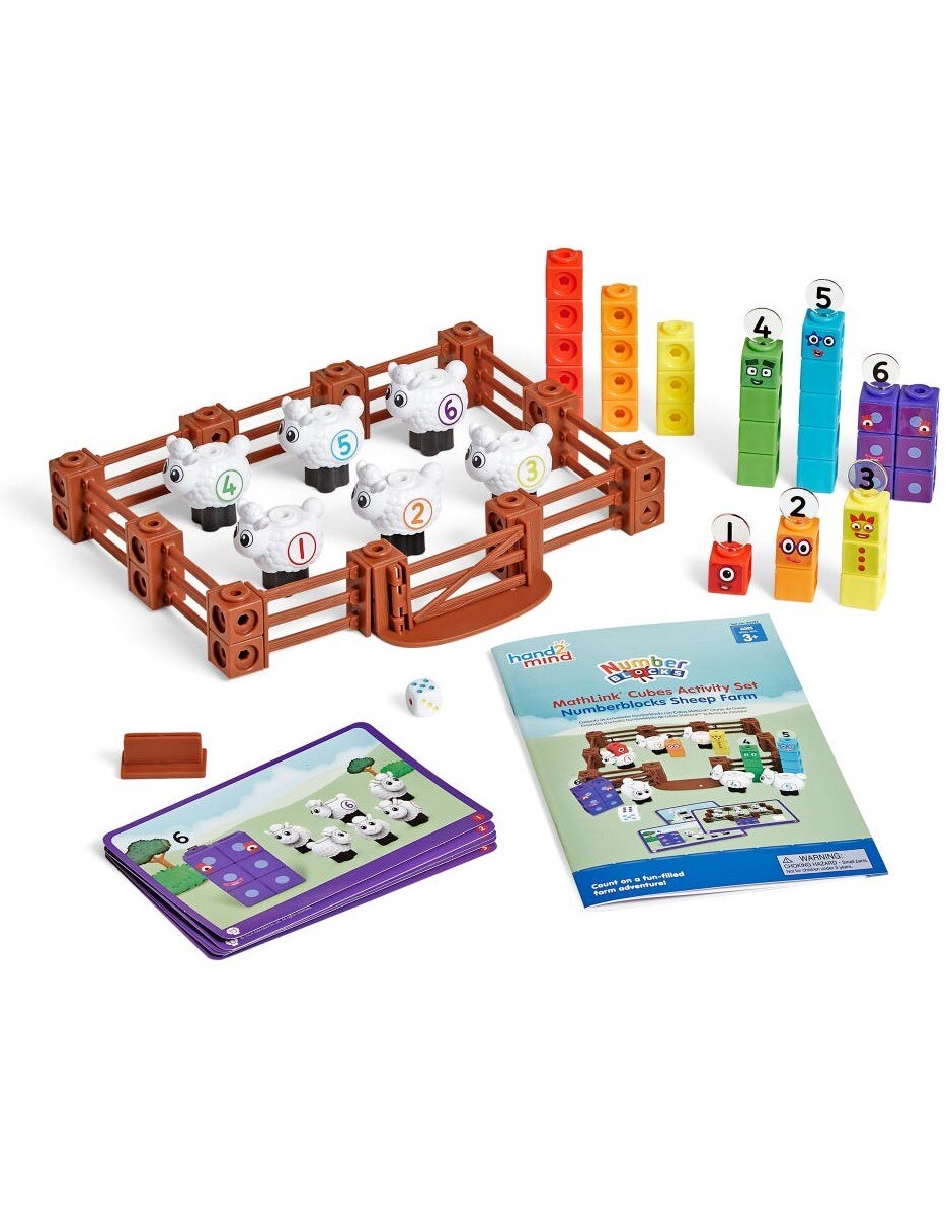 Juego de actividades de cubos MathLink Numberblocks Granja de ovejas 2