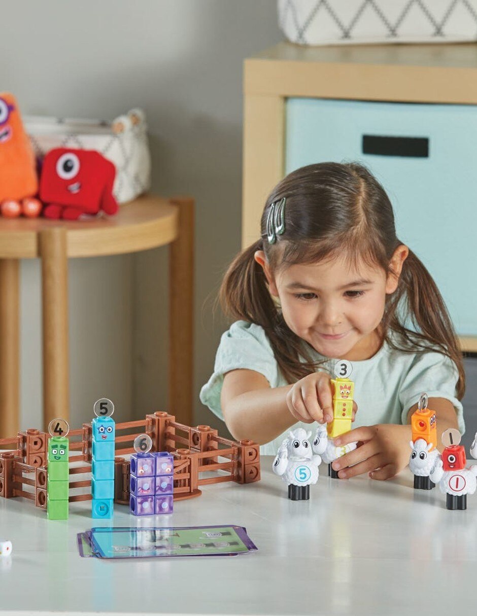 Juego de actividades de cubos MathLink Numberblocks Granja de ovejas 4