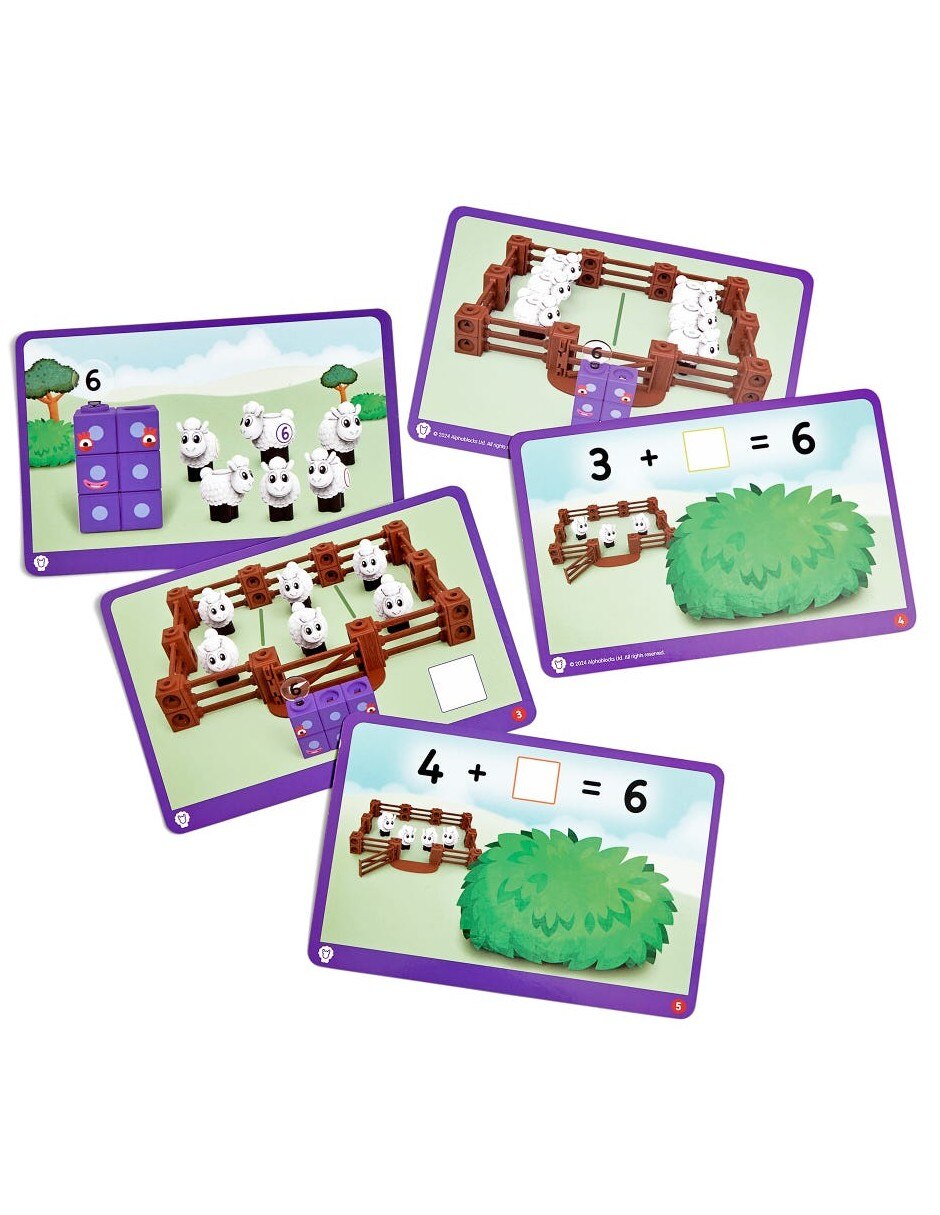 Juego de actividades de cubos MathLink Numberblocks Granja de ovejas 9