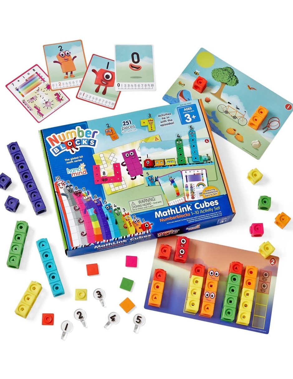 Conjunto de actividades MathLink Cubes Numberblocks del 1 al 10 13