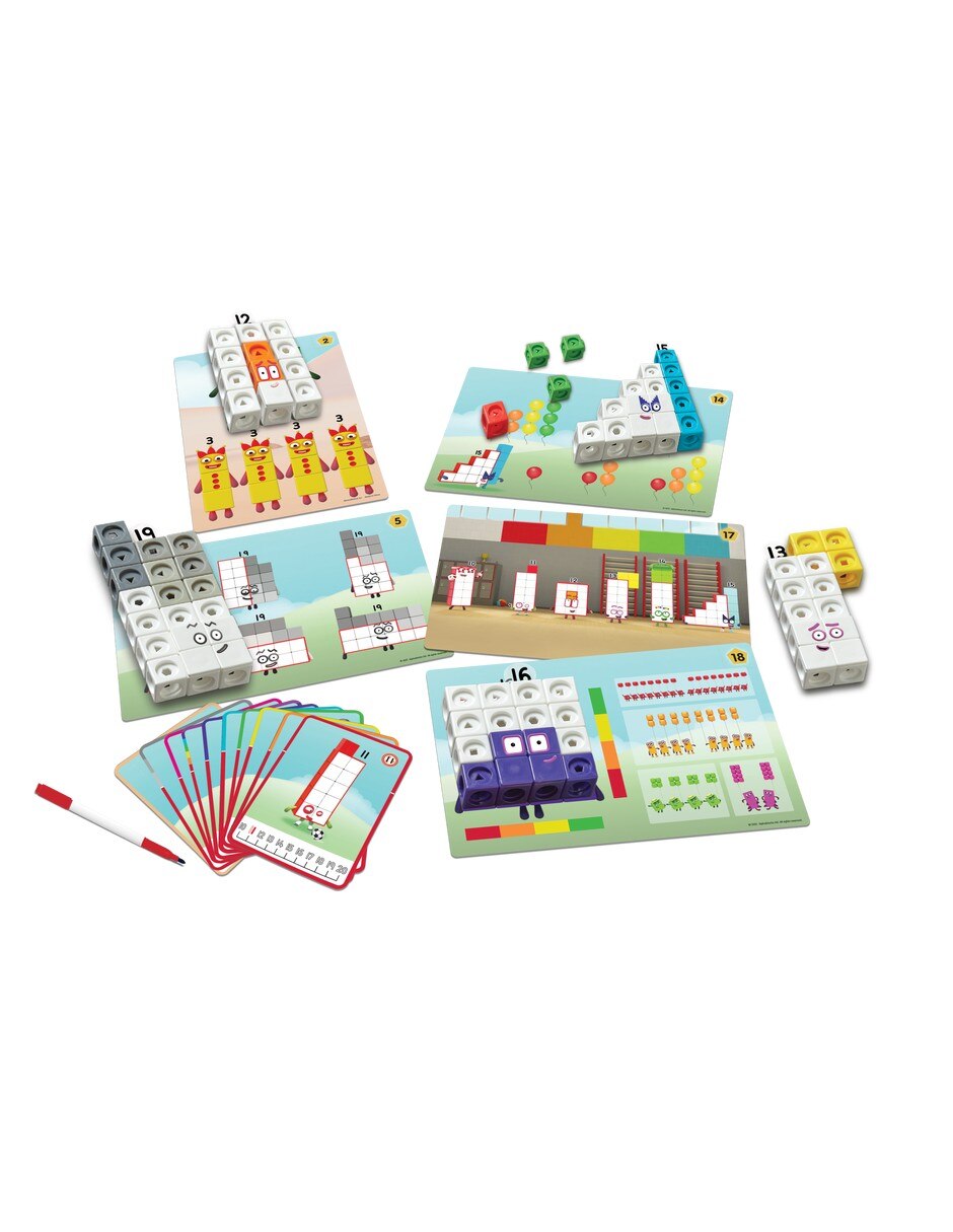 Conjunto de actividades MathLink Cubes Numberblocks 11–20