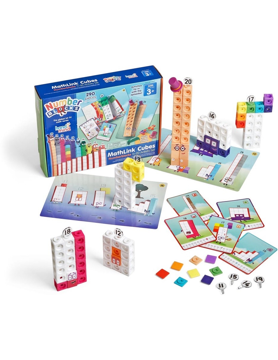 Conjunto de actividades MathLink Cubes Numberblocks 11–20 6