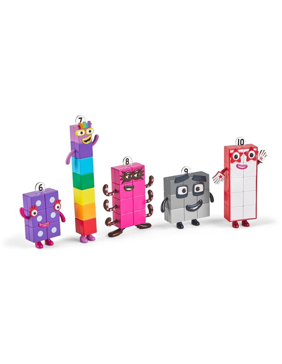 Set de figuras del seis al diez de Numberblocks Friends 2