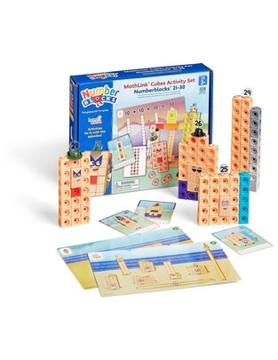 Conjunto de actividades MathLink Cubes Numberblocks 21-30