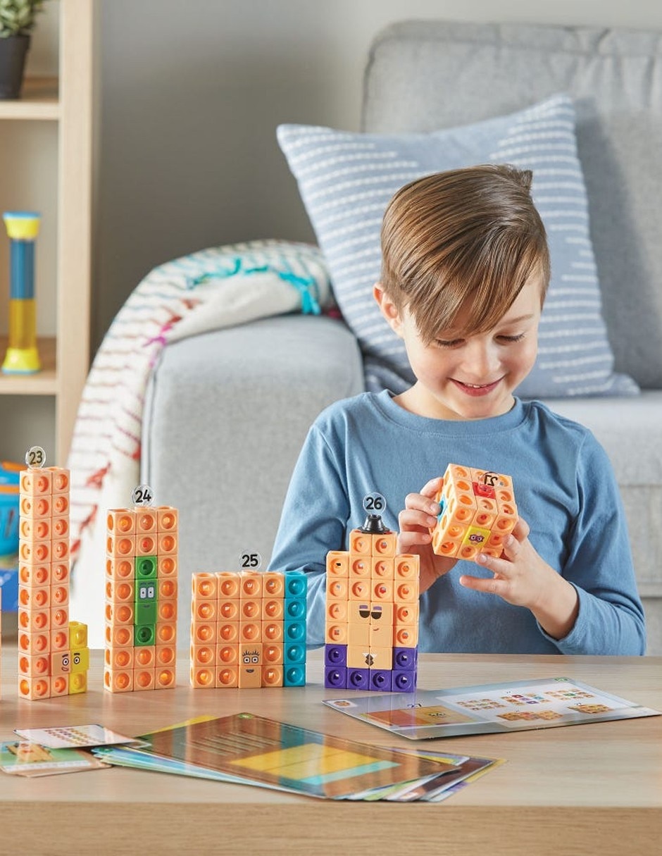 Conjunto de actividades MathLink Cubes Numberblocks 21-30