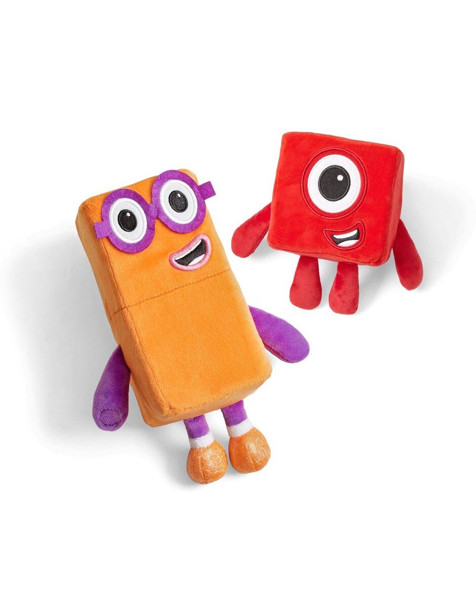 Peluche de amigos juguetones Numberblocks uno y dos 2