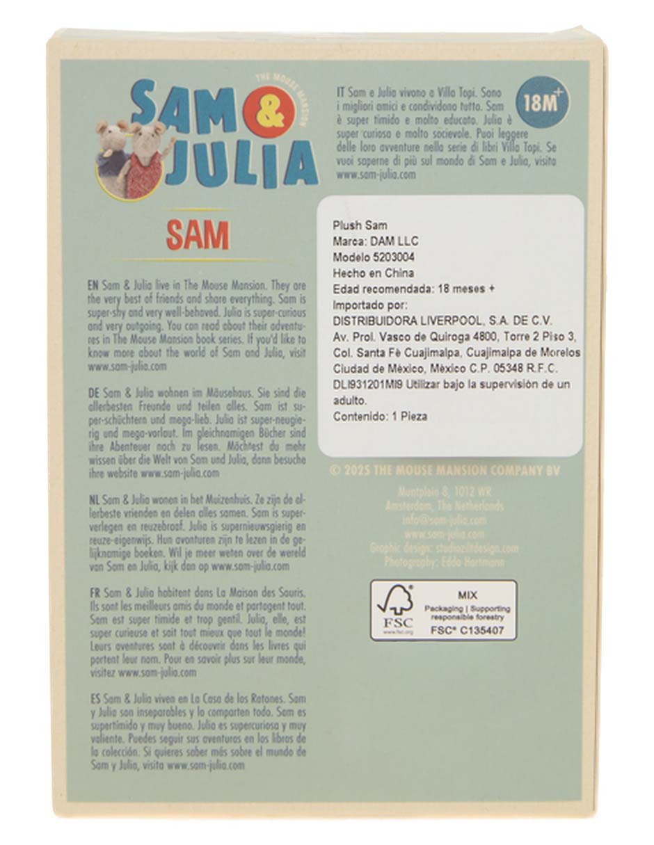 Peluche de Sam& Sam&Julia de 12 cm 7