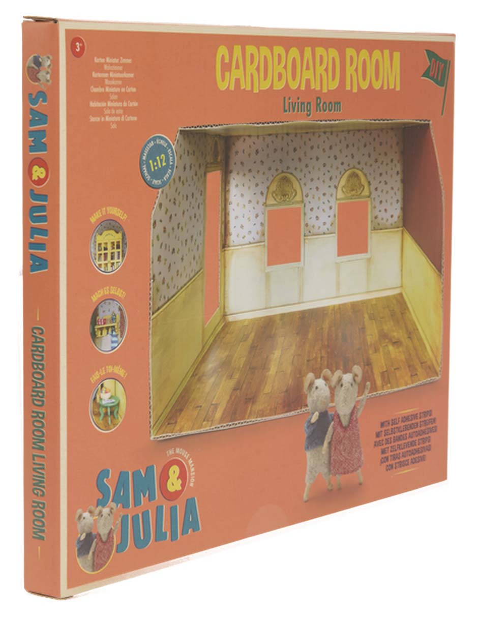 Casa de muñecas Sam&Julia Cardboard Room Living Room