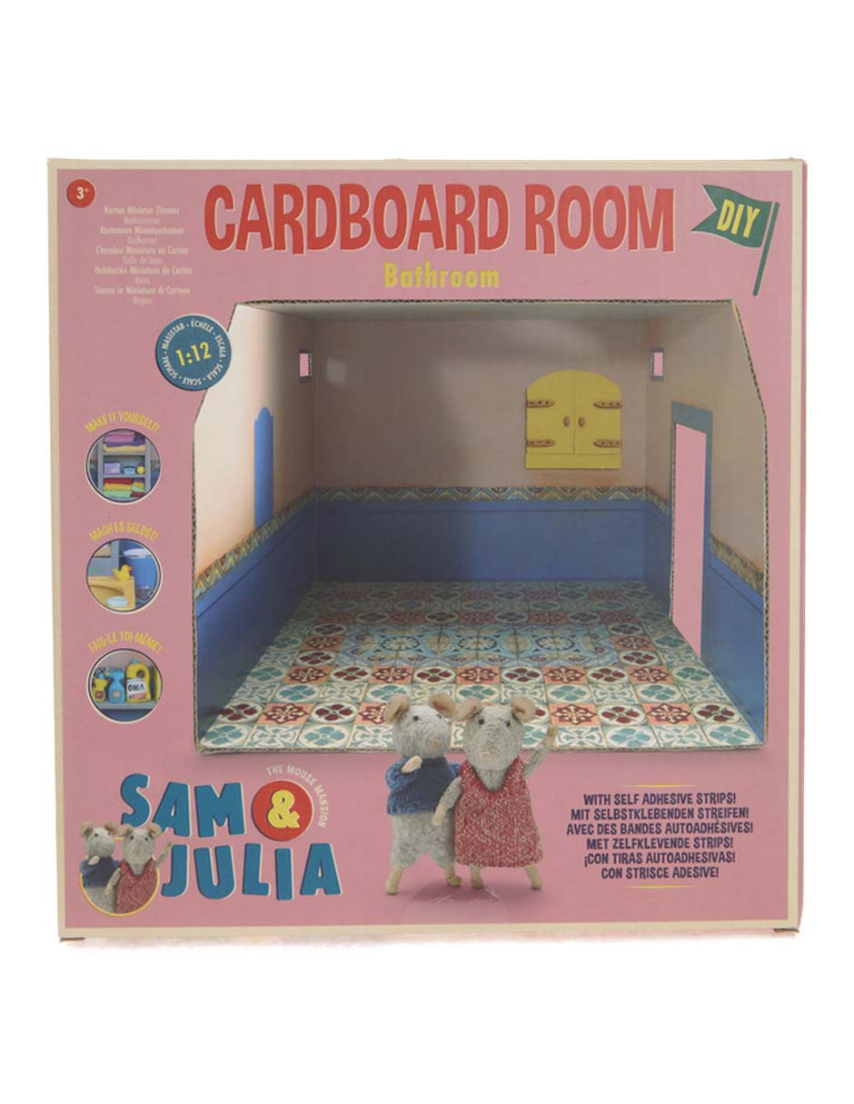 Casa de muñecas Sam&Julia Cardboard Room Bathroom