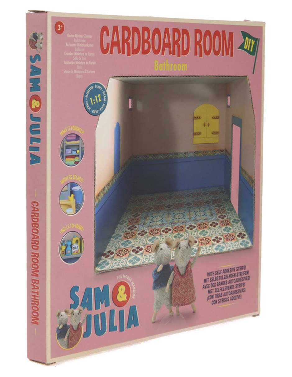 Casa de muñecas Sam&Julia Cardboard Room Bathroom