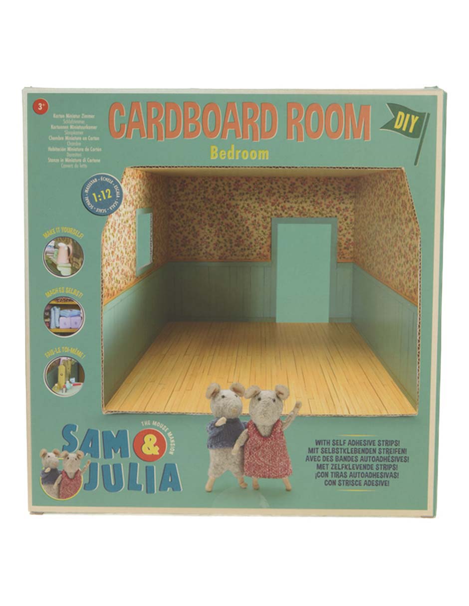Casa de muñecas Sam&Julia Cardboars Room Bedroom