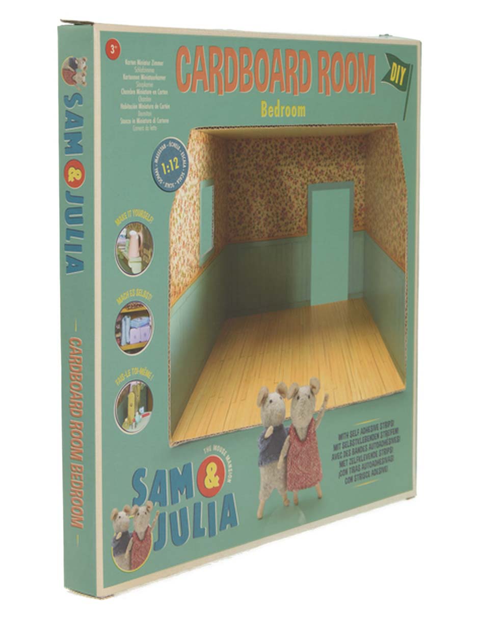 Casa de muñecas Sam&Julia Cardboars Room Bedroom
