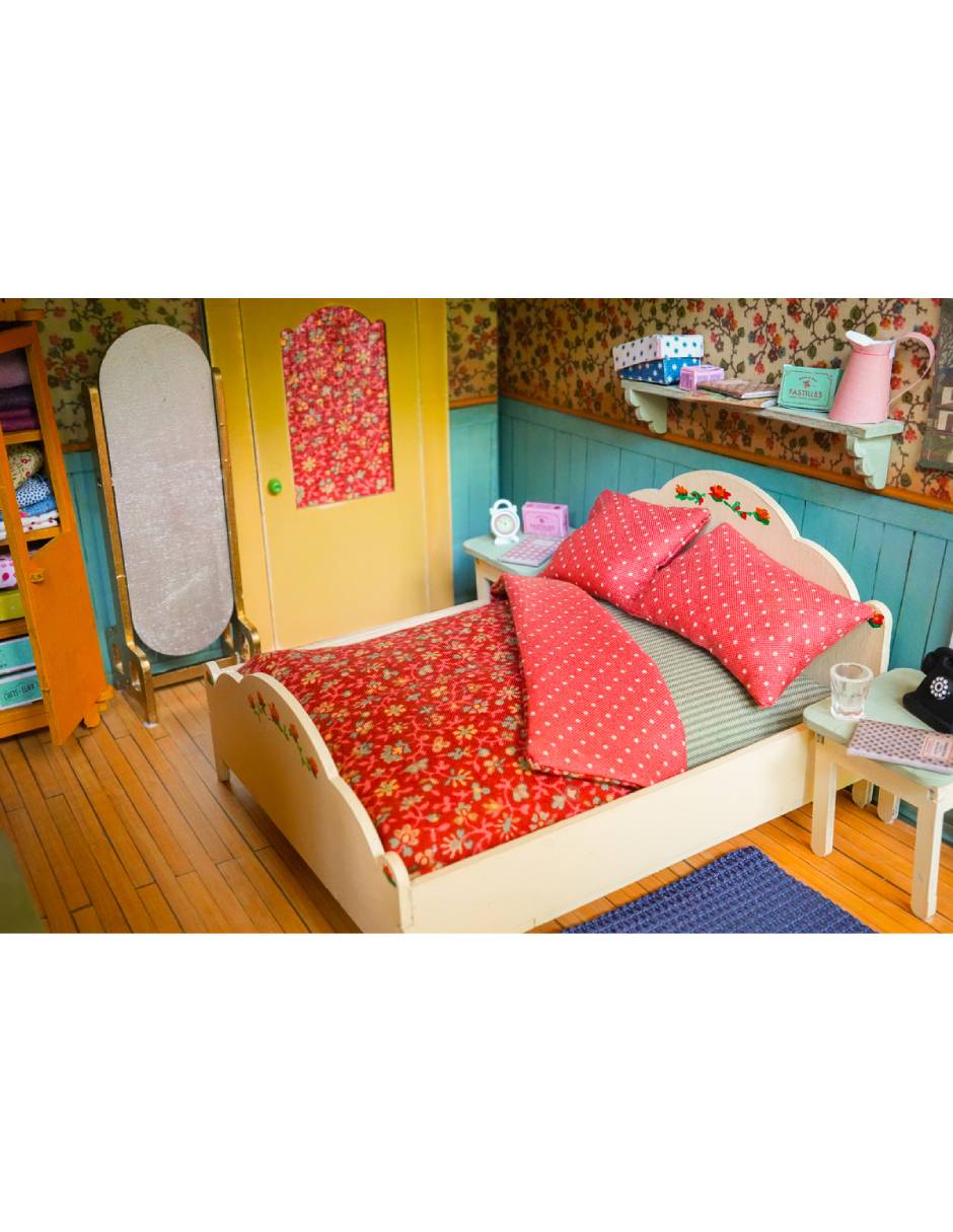 Casa de muñecas Sam&Julia Cardboars Room Bedroom