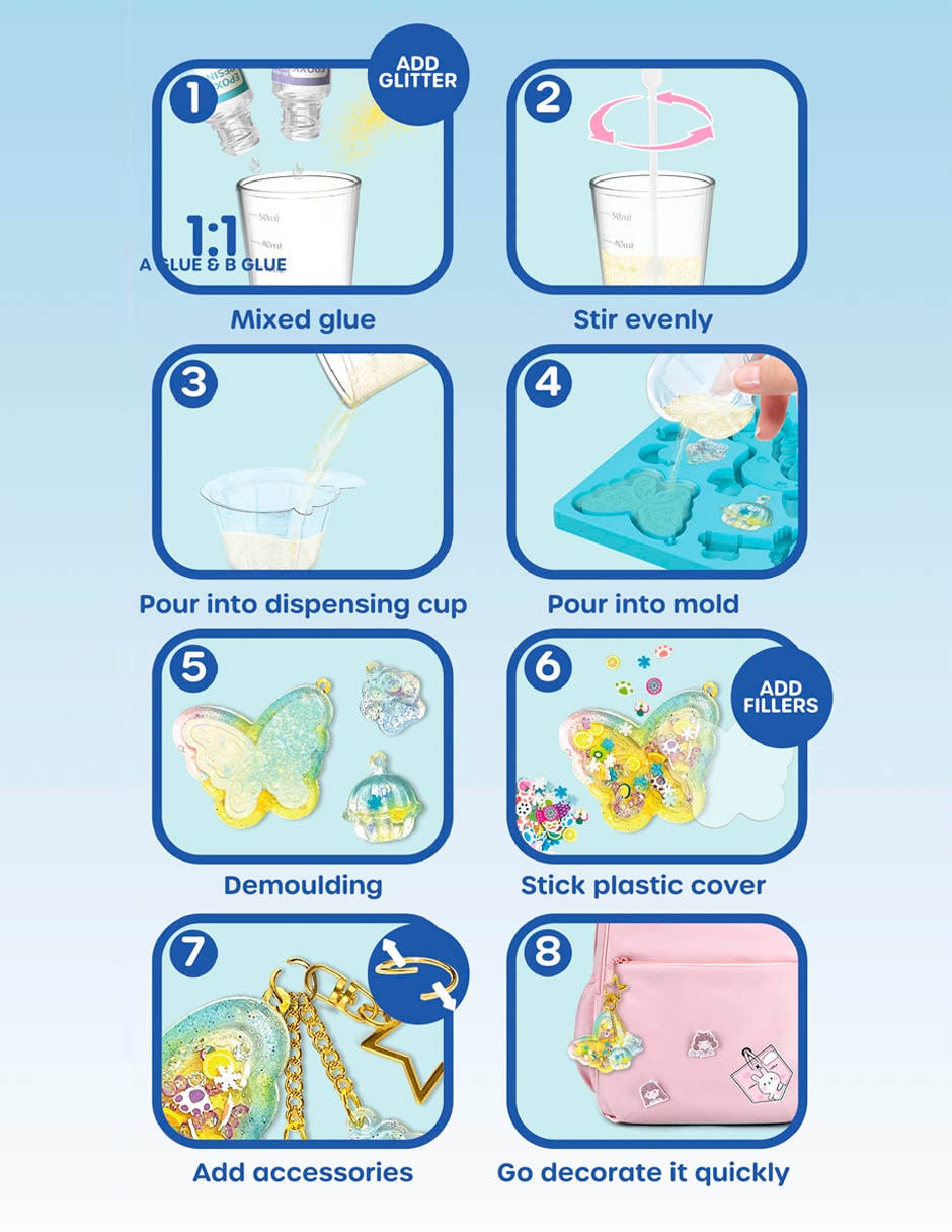 Kit de manualidades Diy Crystal Glue 2