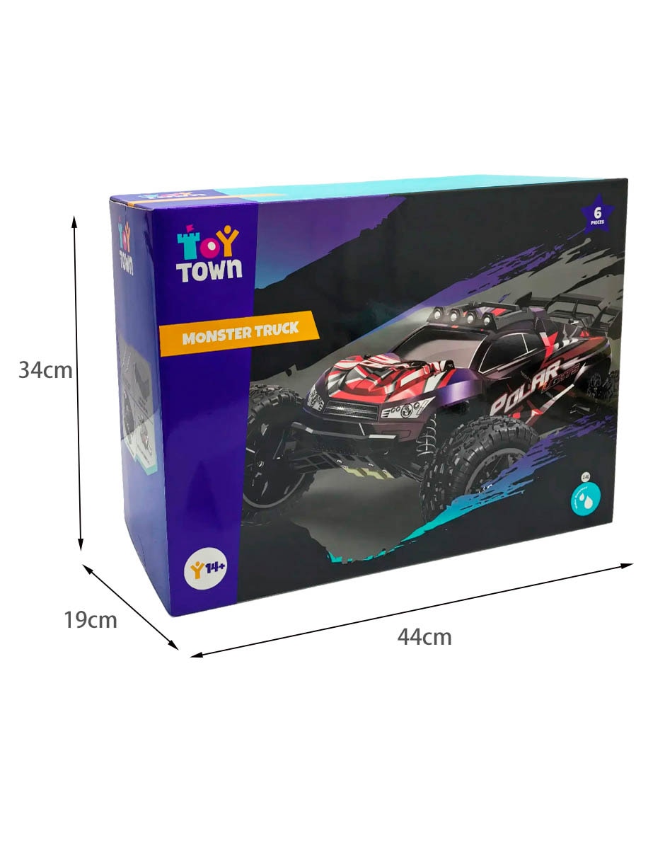 Carro de control remoto scale high speed monster truck 6