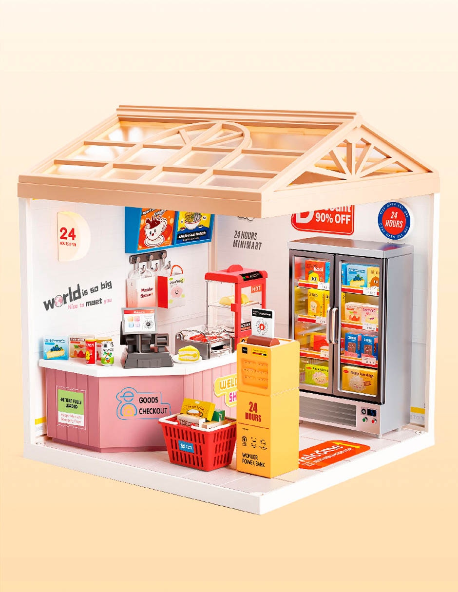 Casa miniatura supermercado