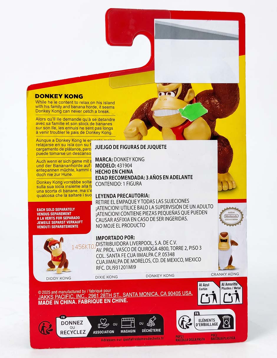 Figura de acción articulada donkey kong 3