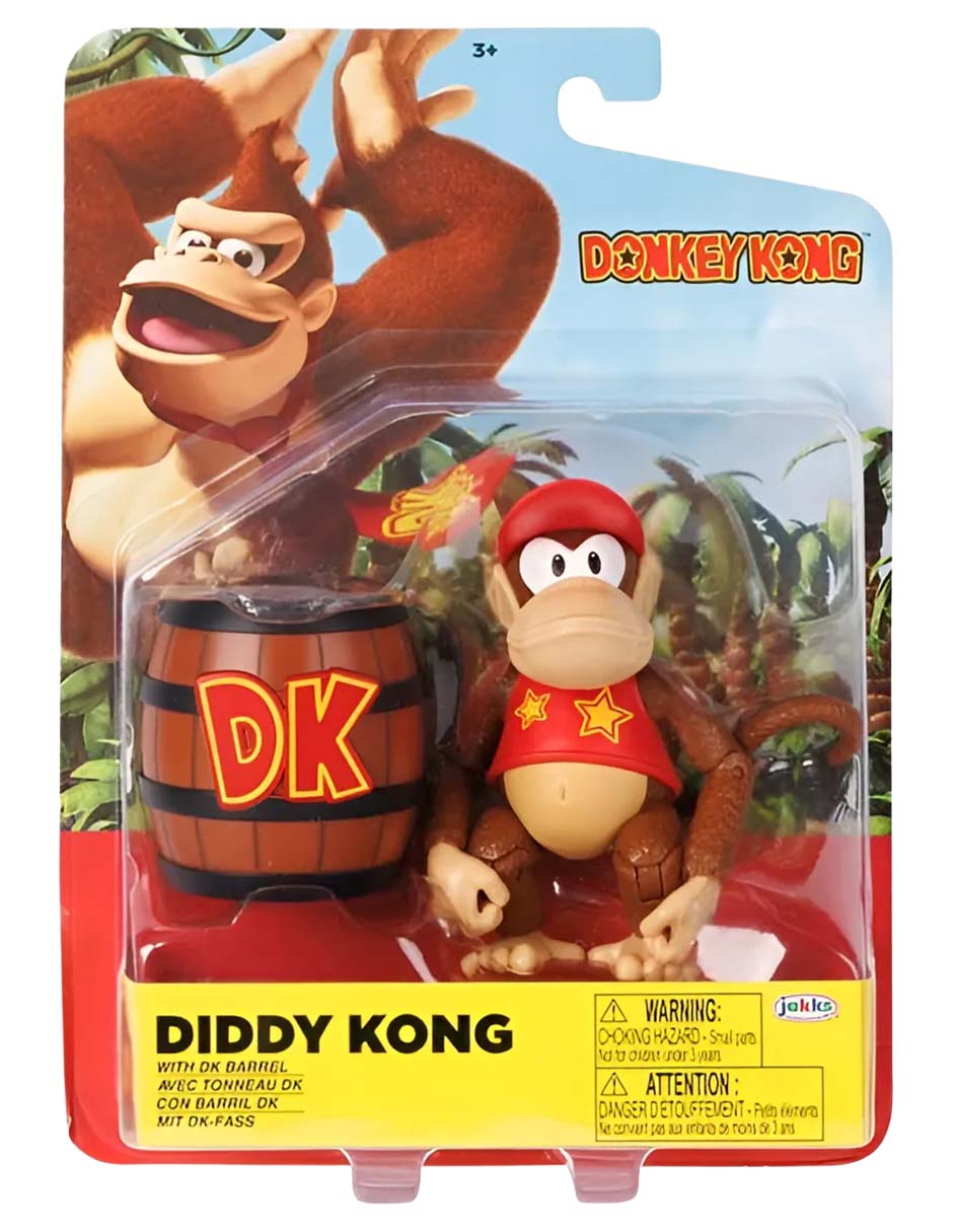 Figura de acción articulada Donkey Kong Diddy Kong Fans