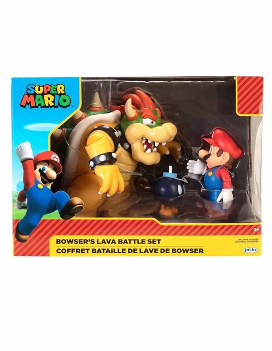 Play set Batalla de lava de Bowser Super Mario 5