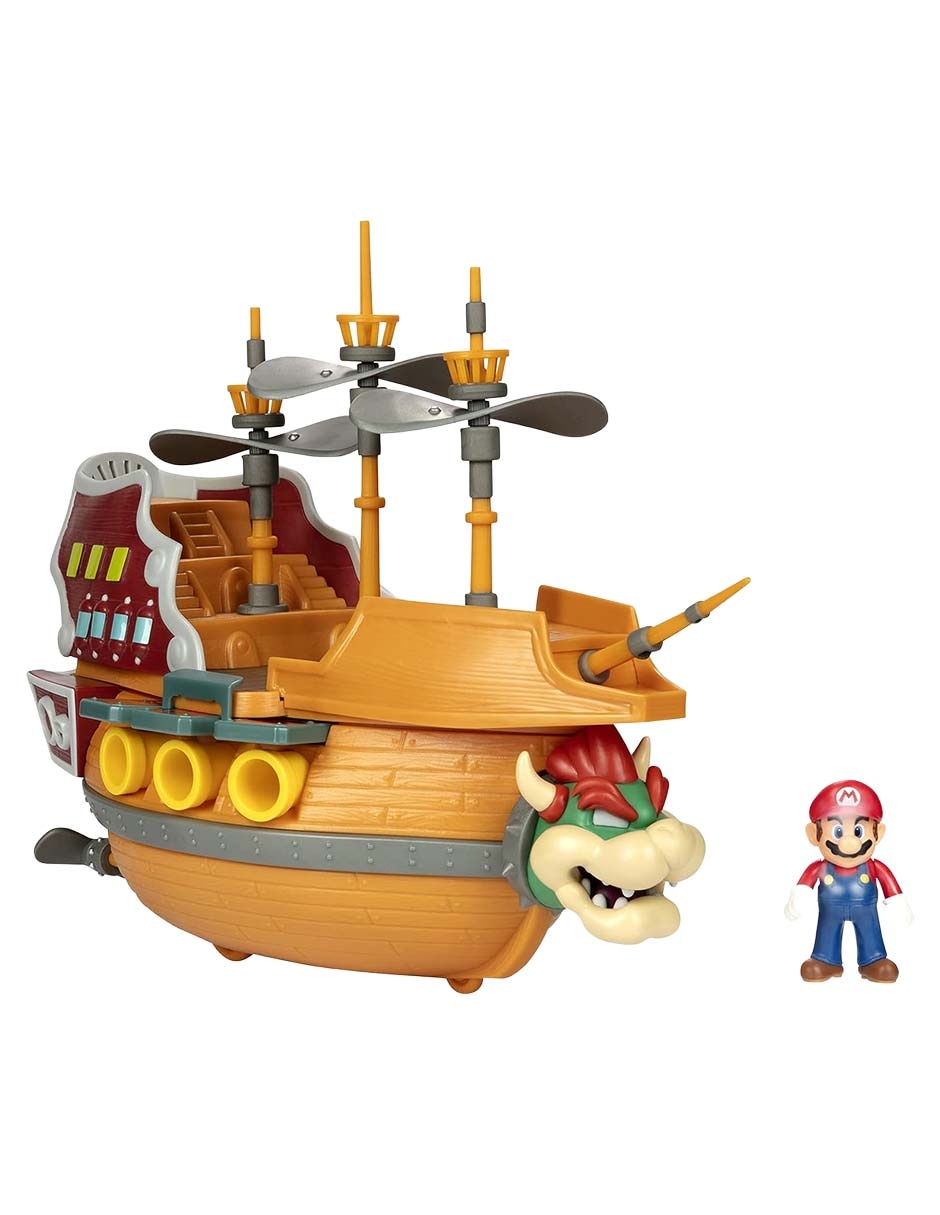 Play set vehículos Juego Aeronave Deluxe de Bowser de Super Mario Jakks Pacific