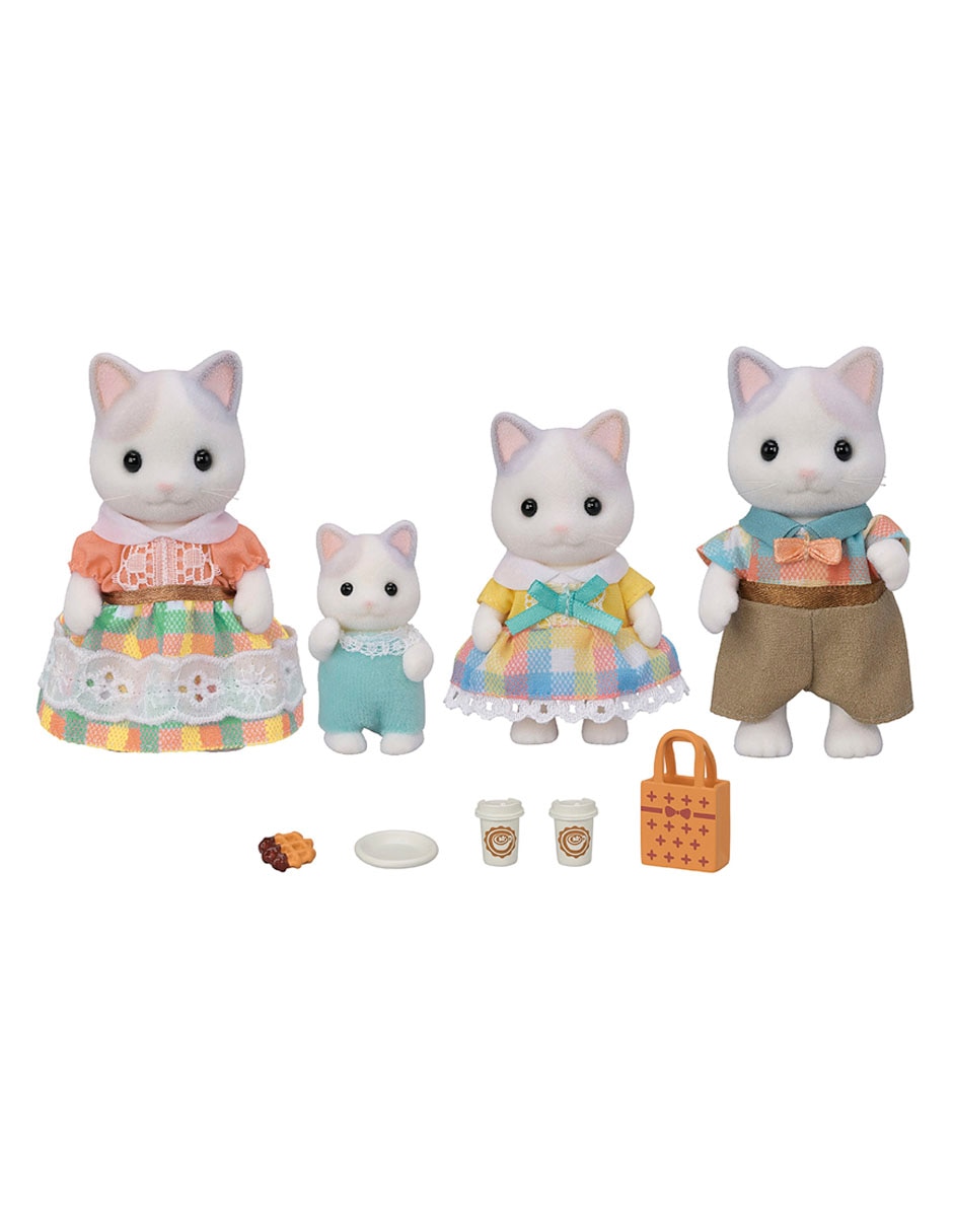 Familia de gatos latte 1