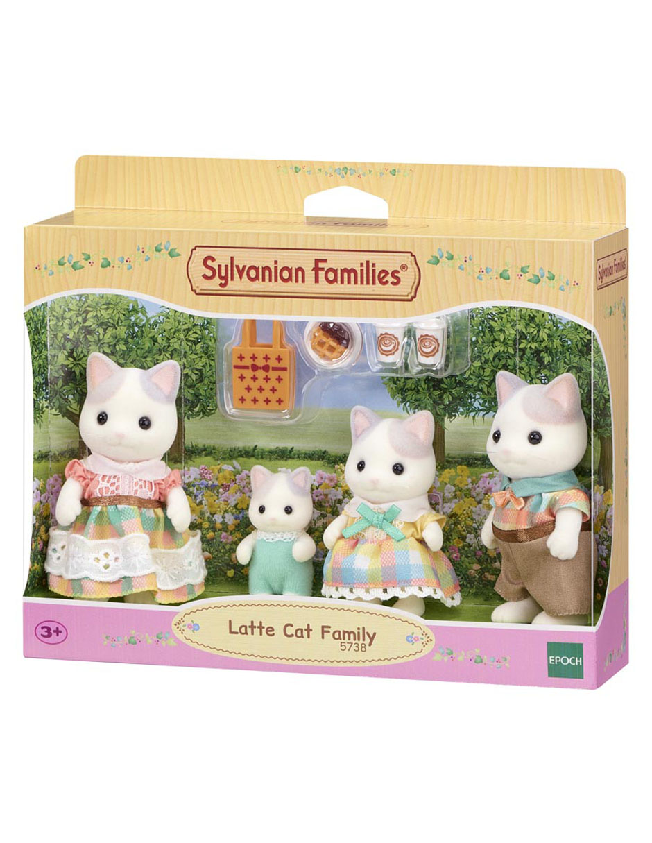 Familia de gatos latte