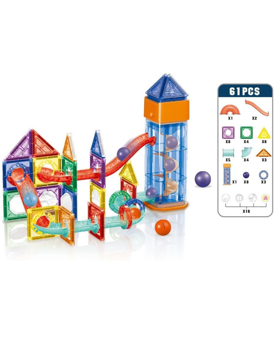 Set de Bloques de Construcción Magnéticos 3D Juguetes STEM Niños y Niñas. HD130A 2