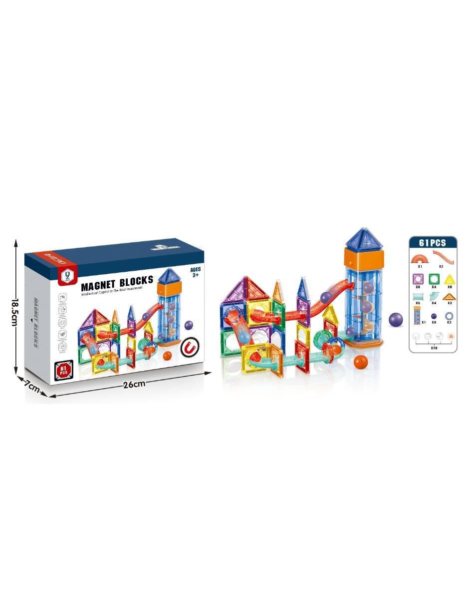 Set de Bloques de Construcción Magnéticos 3D Juguetes STEM Niños y Niñas. HD130A 4
