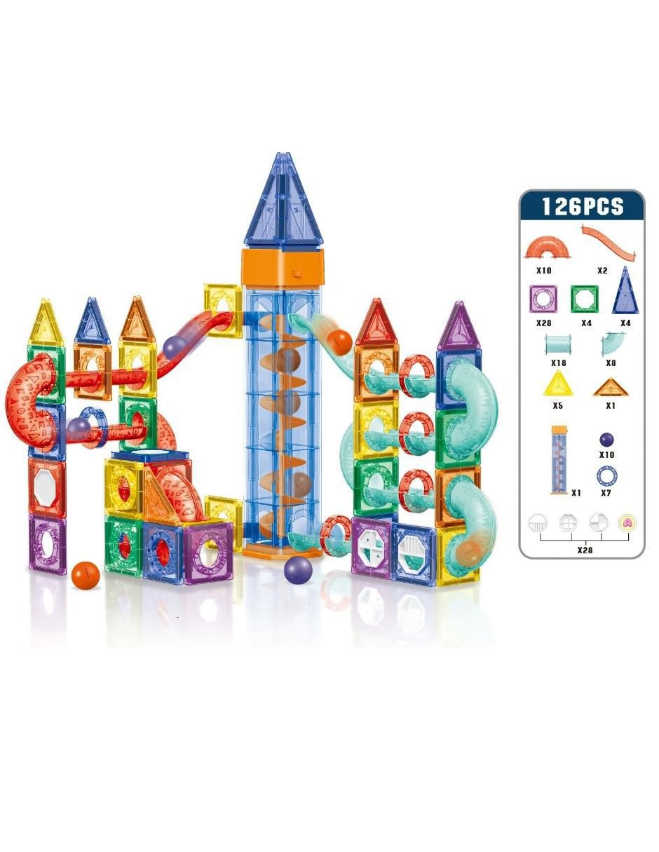 Set de Bloques de Construcción Magnéticos 3D Juguetes STEM Niños y Niñas. HD131A 3
