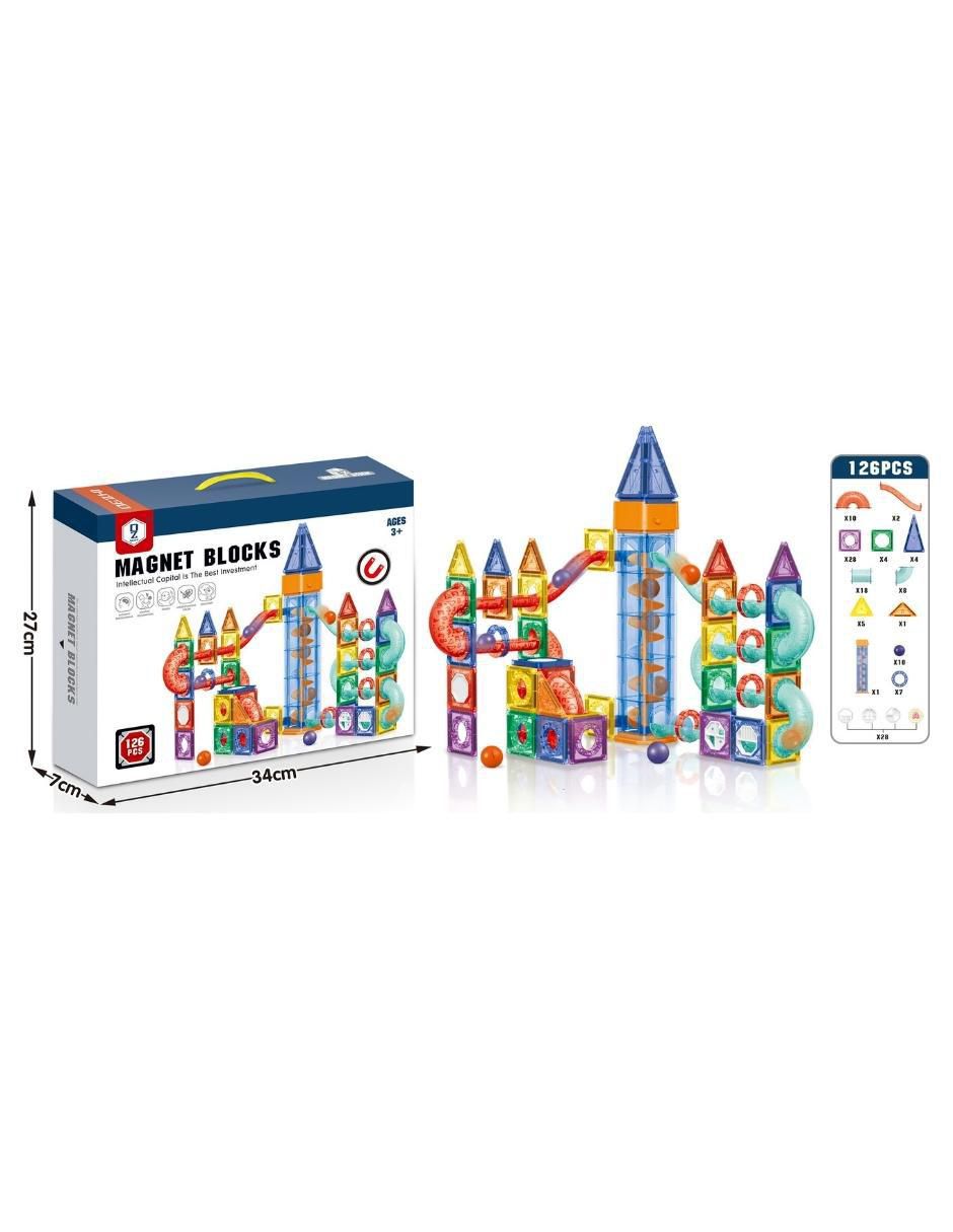 Set de Bloques de Construcción Magnéticos 3D Juguetes STEM Niños y Niñas. HD131A 4