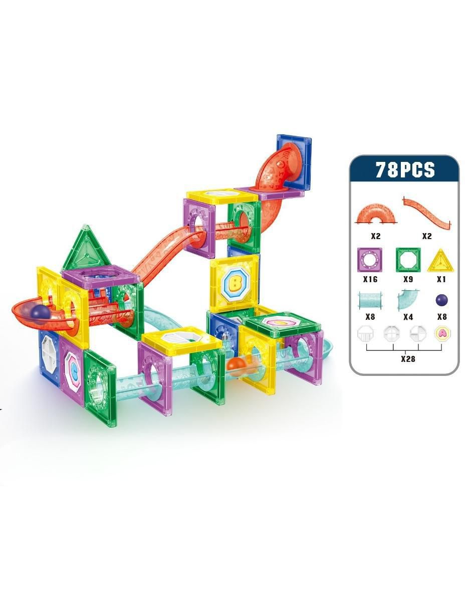 Set de Bloques de Construcción Magnéticos 3D Juguetes STEM Niños y Niñas. HD385A 3
