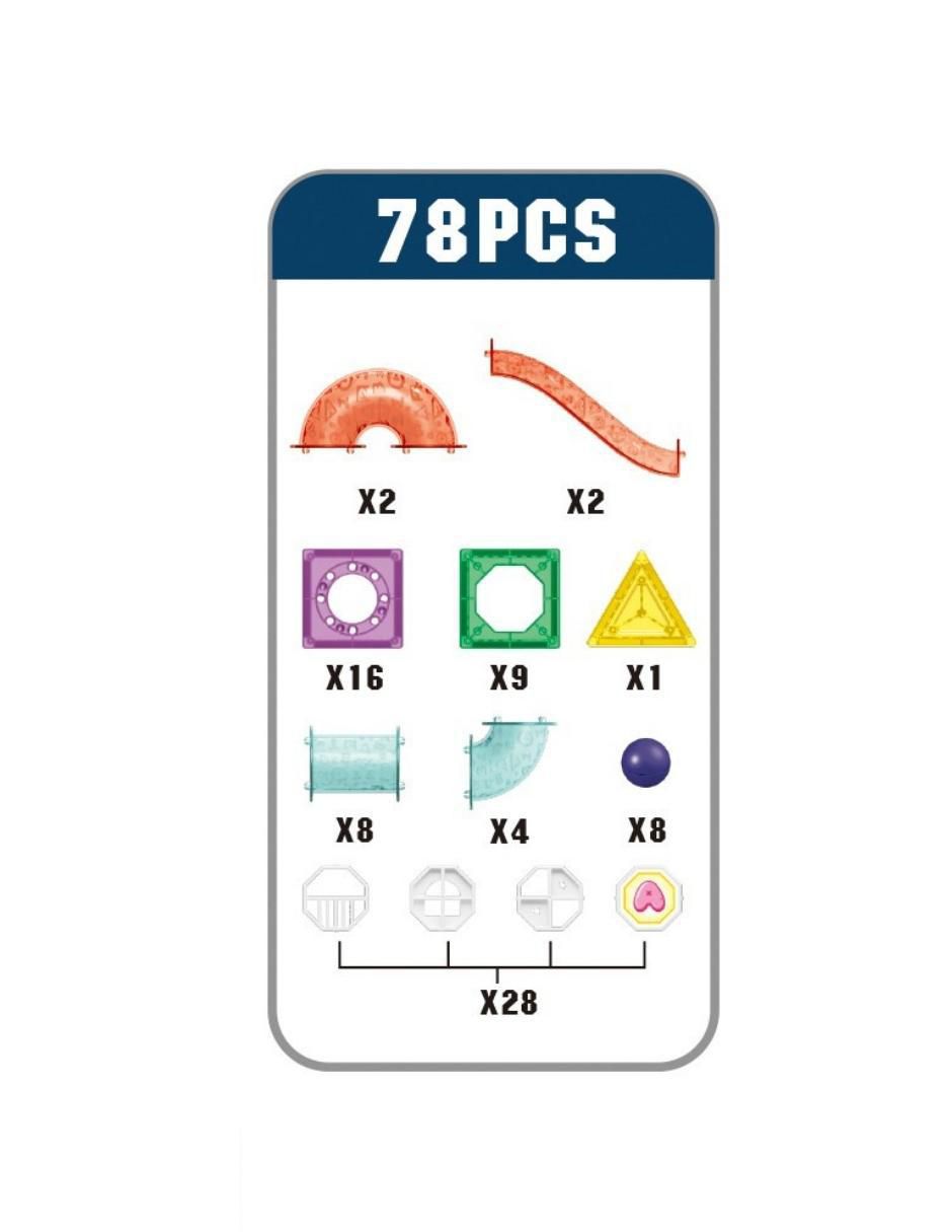Set de Bloques de Construcción Magnéticos 3D Juguetes STEM Niños y Niñas. HD385A 2