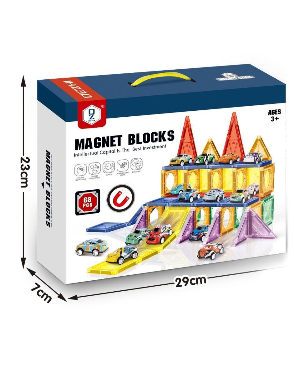 Set de Bloques de Construcción Magnéticos 3D Juguetes HD119A 5