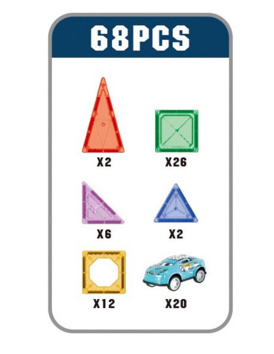 Set de Bloques de Construcción Magnéticos 3D Juguetes HD119A 2