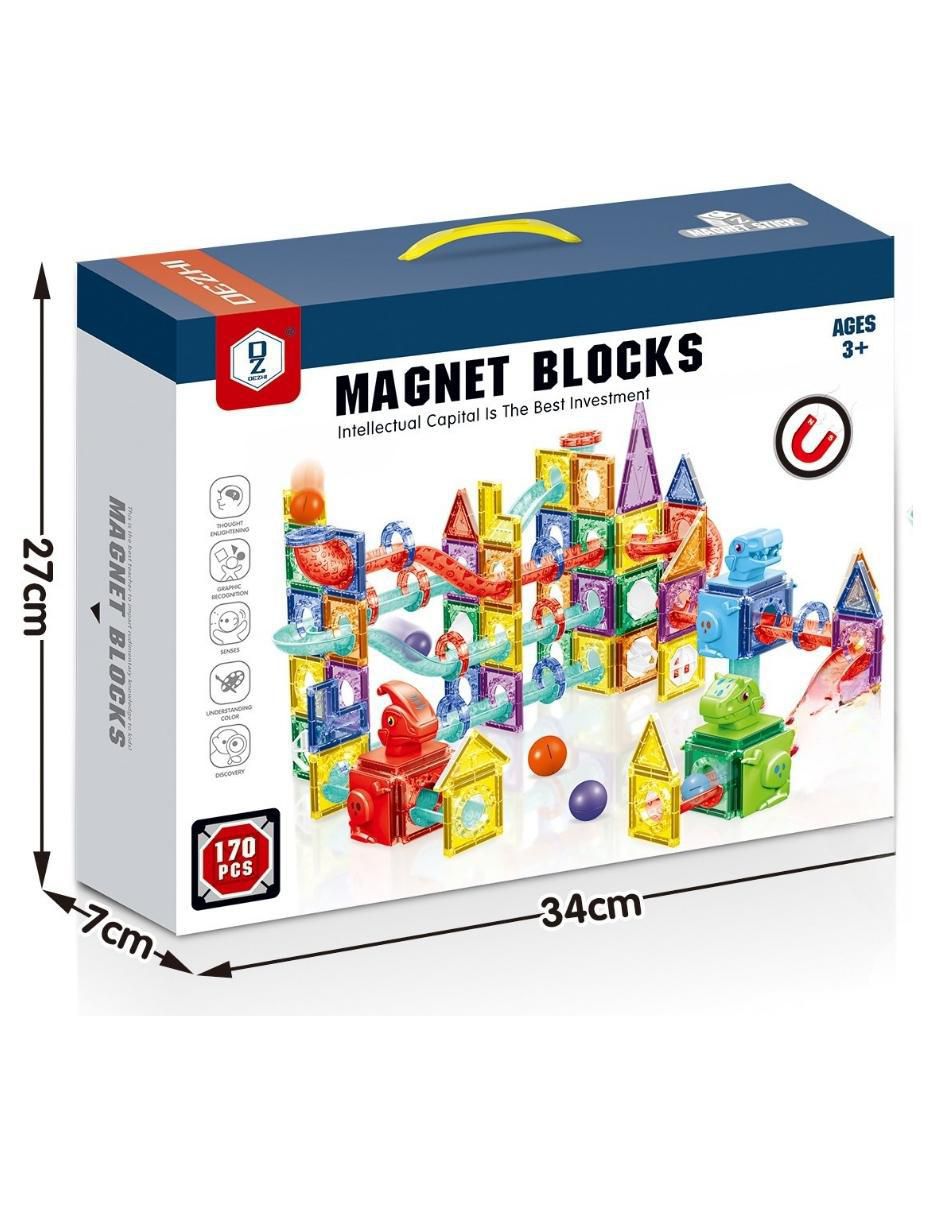 Pingüe Set De Bloques De Construcción Magnéticos 3D HD129A 5