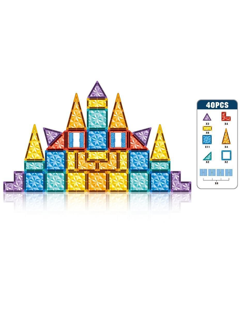 Set de Bloques de Construcción Magnéticos 3D Juguetes STEM Niños y Niñas. HD148A 3