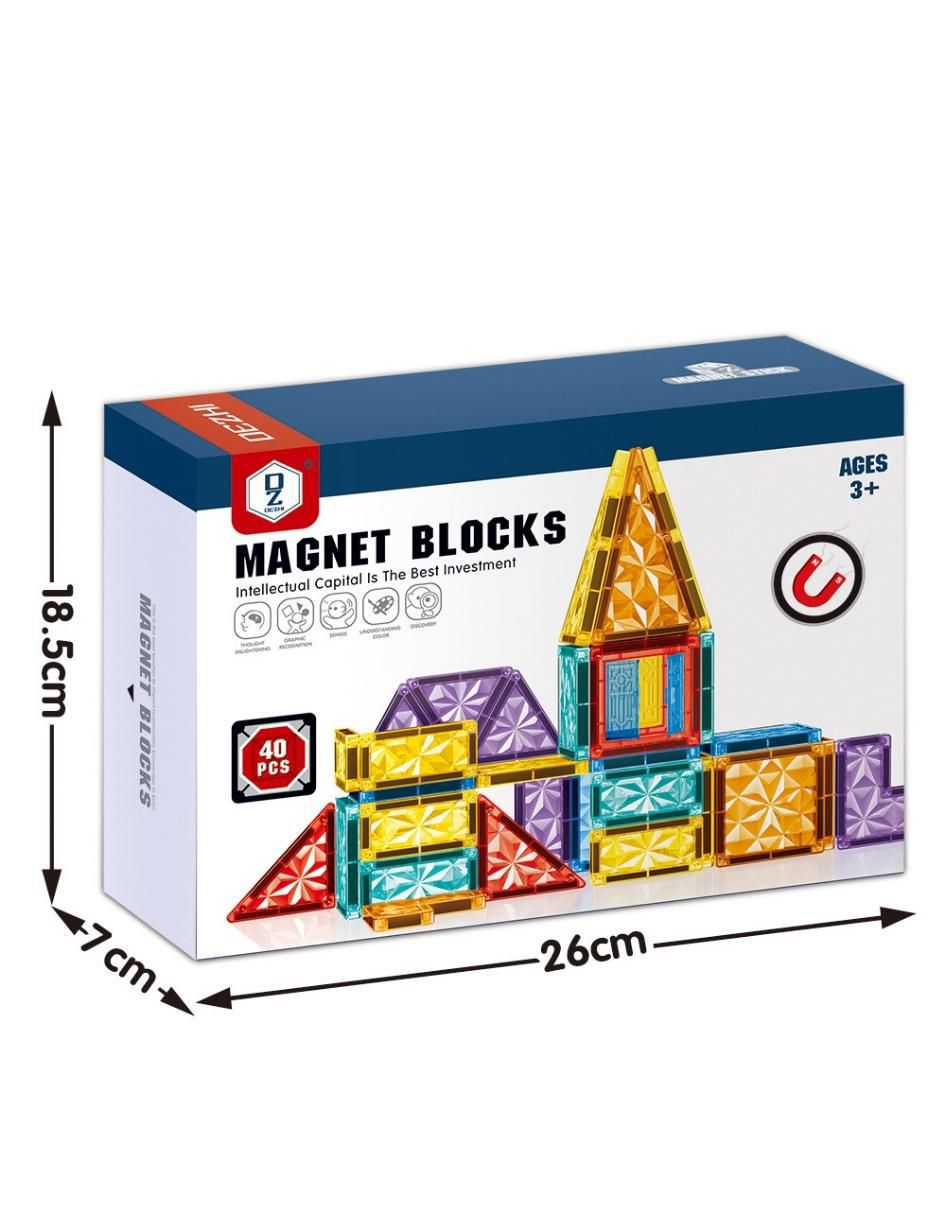 Set de Bloques de Construcción Magnéticos 3D Juguetes STEM Niños y Niñas. HD148A 4