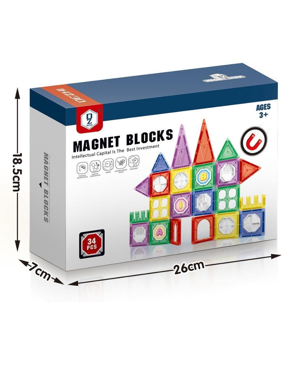 Set de Bloques de Construcción Magnéticos 3D Juguetes STEM Niños y Niñas. HD381A 5
