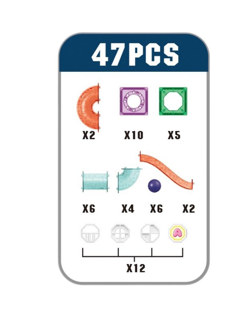 Set de Bloques de Construcción Magnéticos 3D Juguetes STEM Niños y Niñas. HD384A 2