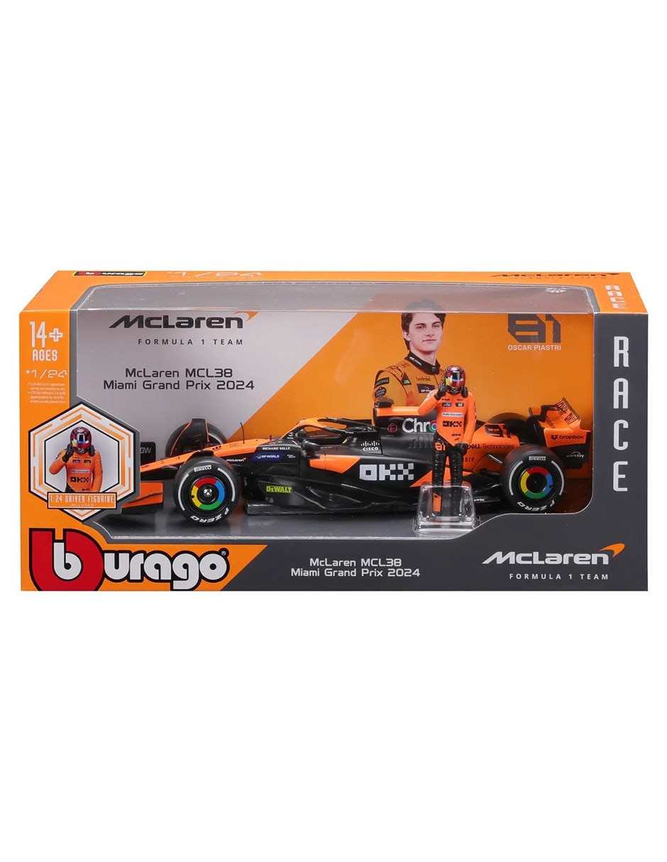 Automóvil mclaren mcl38 del gran premio de miami 2024, con el piloto oscar piastri (#81) 1