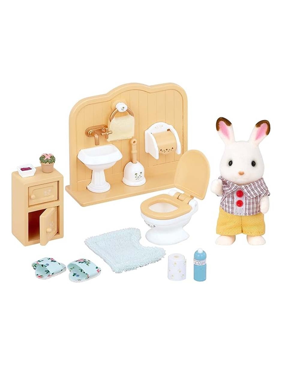 Set chocolate rabbit brother sylvanian 4
