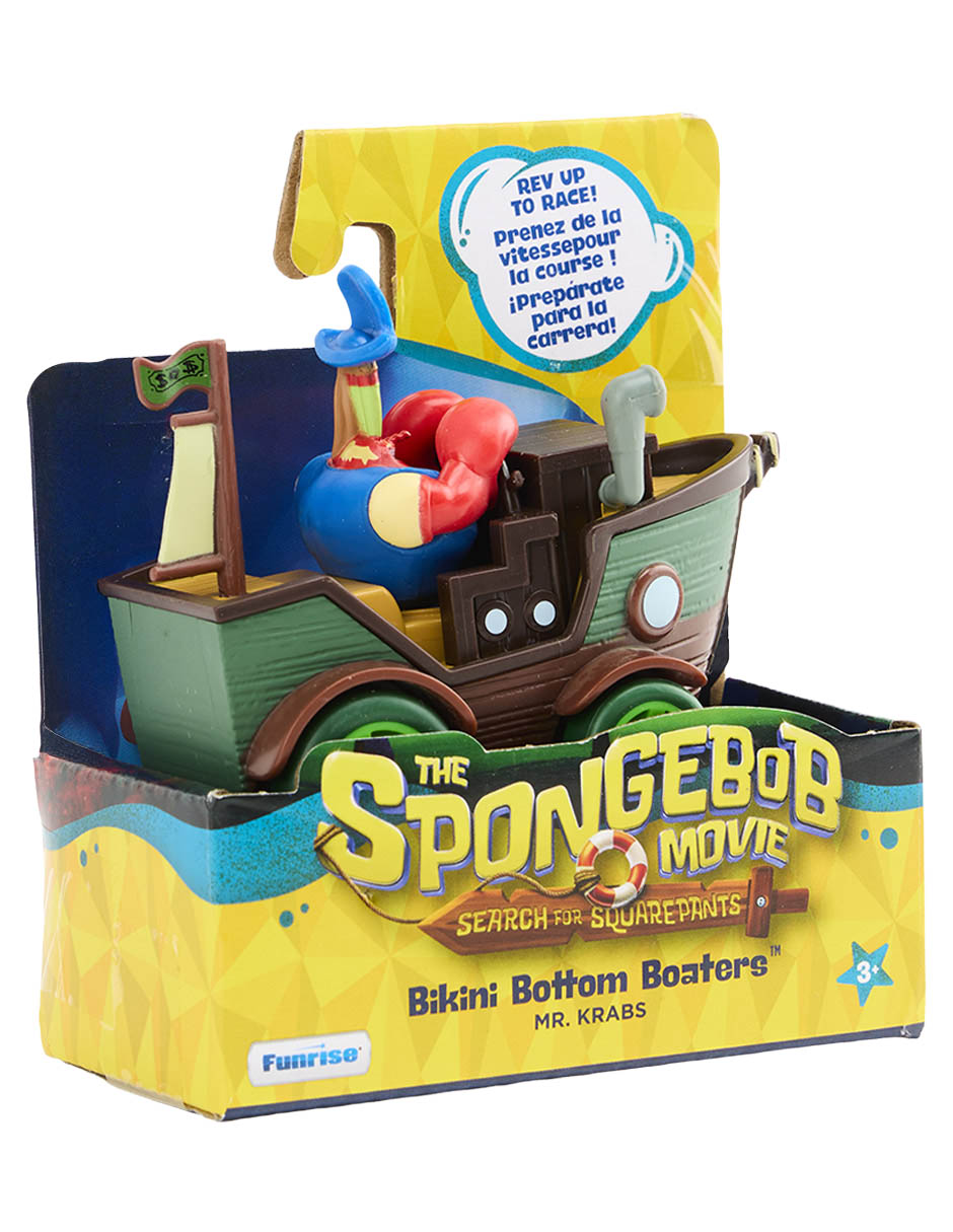 Figura de colección Don Cangrejo Bob Esponja con movimiento