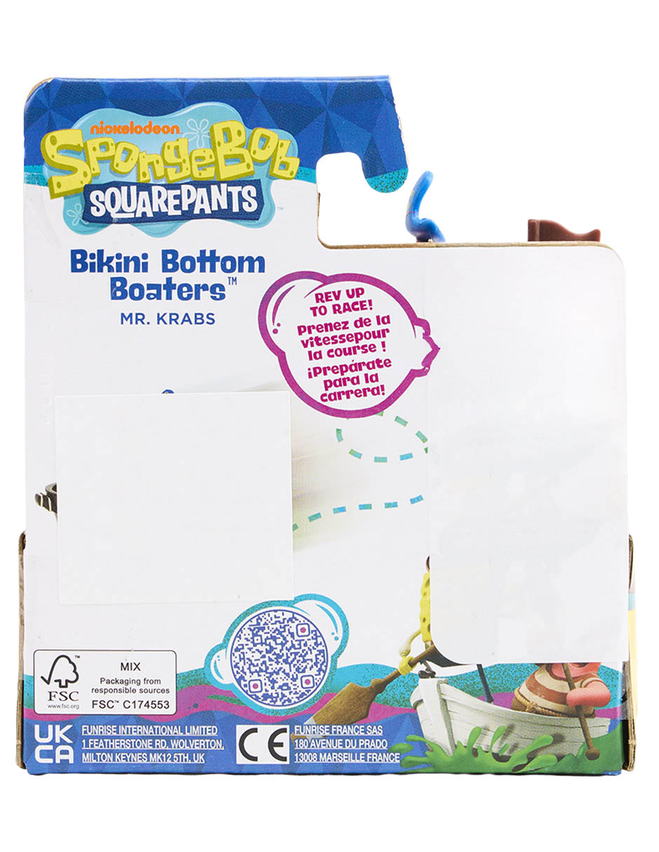 Figura de colección Don Cangrejo Bob Esponja con movimiento